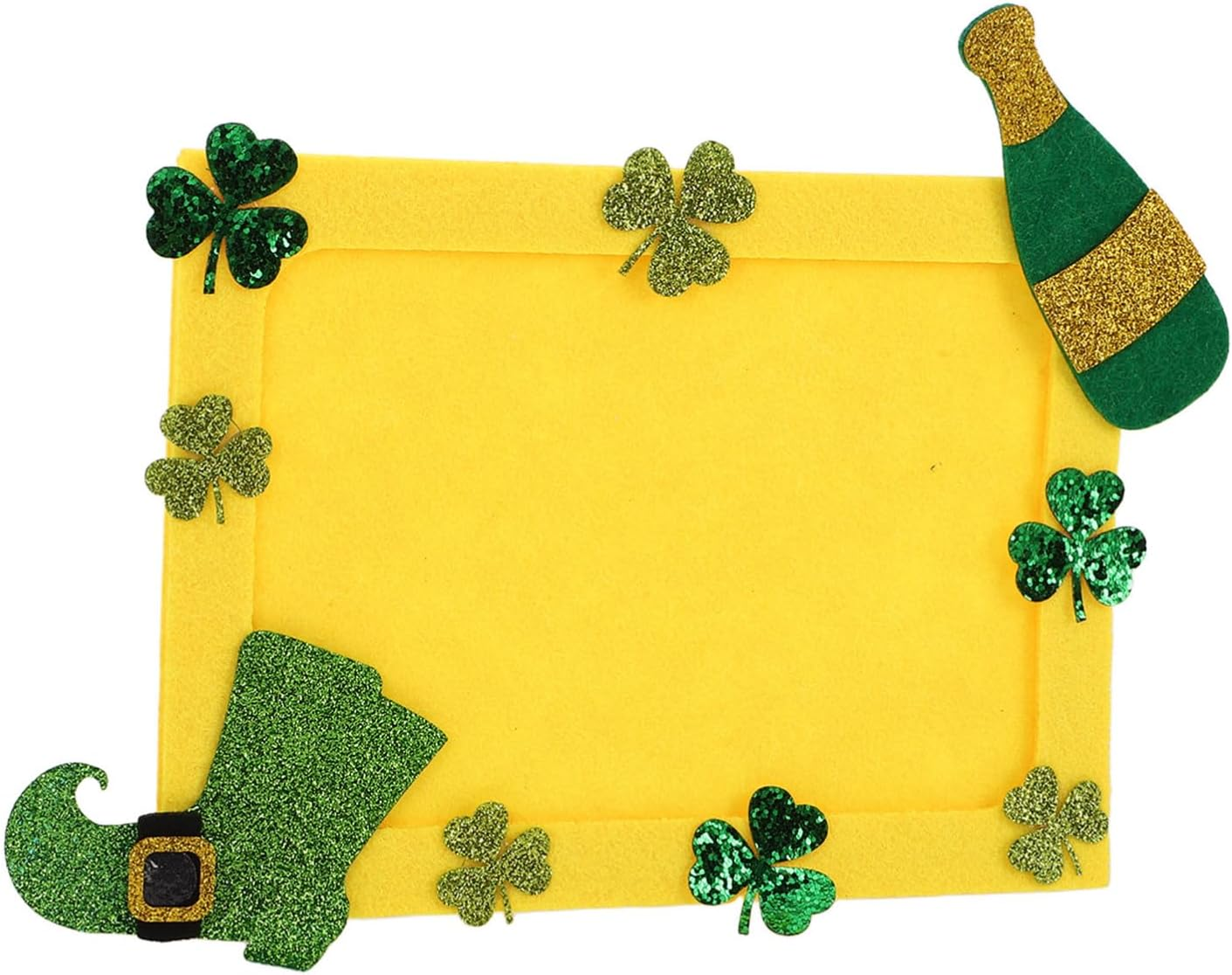 Abaodam Diy Photo Frame Shamrock Design St Patrick'S Day Decor Versatile Craft Picture Holder for Home Office image number 3