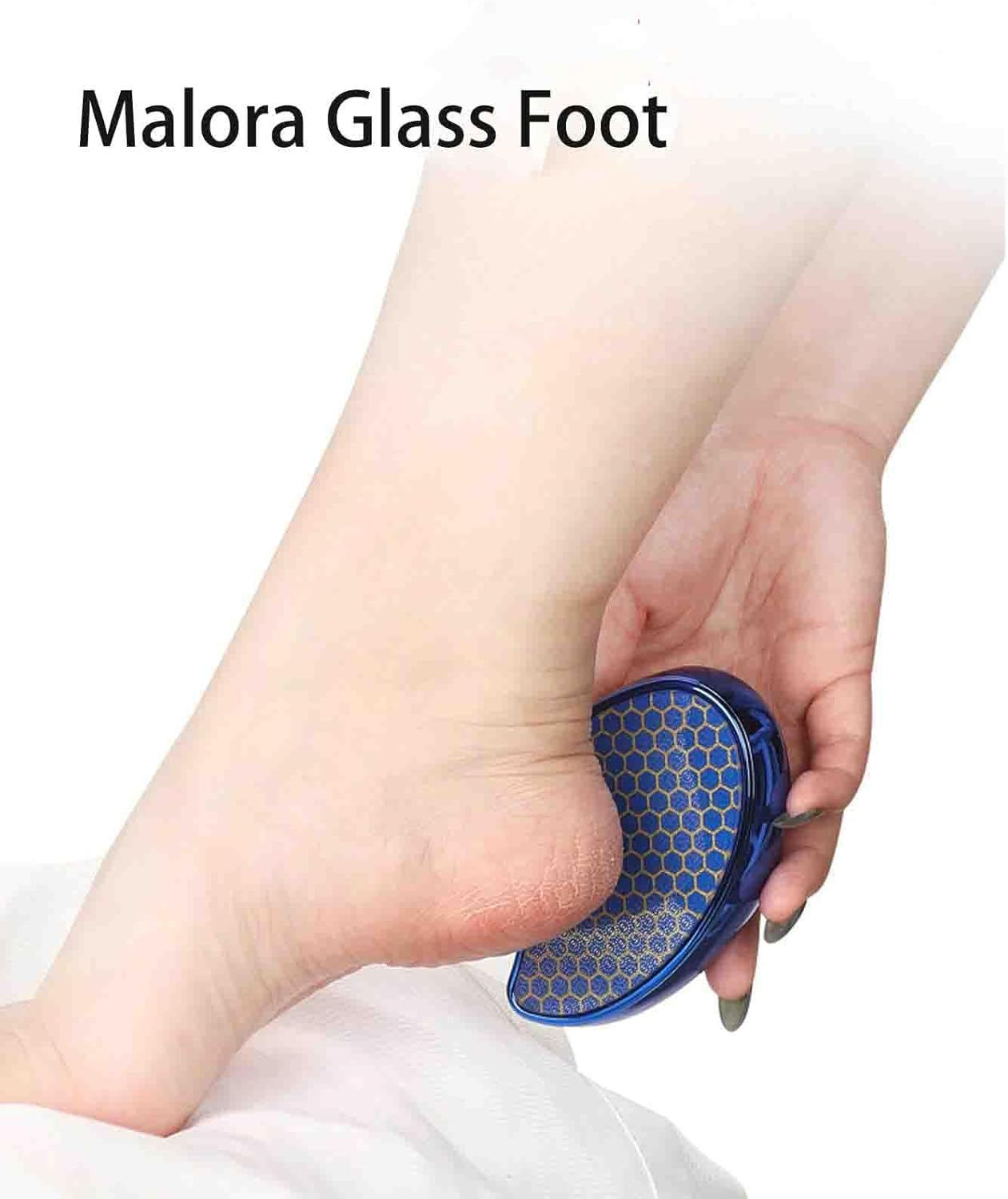 Malora Glass Foot,Malora Glass Foot Filermalora Foot Scrubber,Malora Foot Filerglass Foot Files for Feetglass Foot File Callus Removerfoot Care Pedicure Tool for Dry Feet Care (G) - C image number 7
