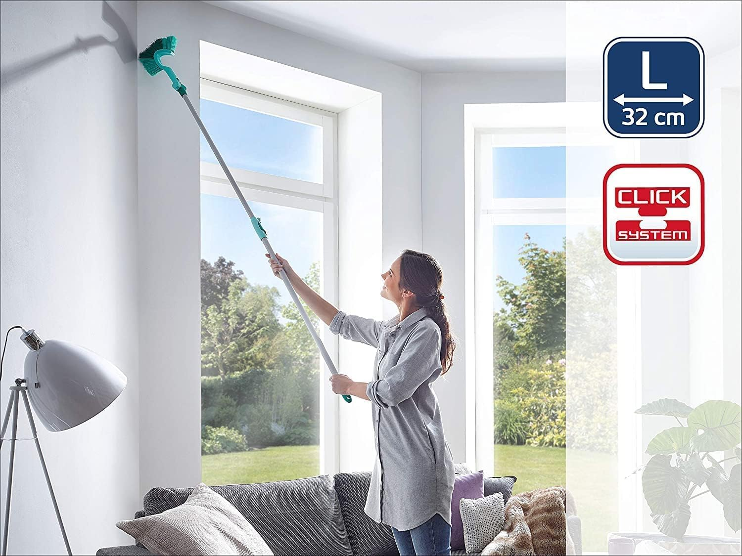 Leifheit Wall and Ceiling Broom Dusty image number 4