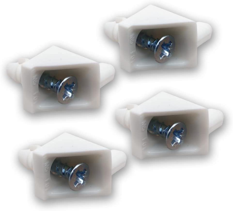 Replacement Shelf Support White Ready to Assemble - Replacement Part 101558 Fits IKEA Pax, KOMPLEMENT Wardrobe (White, Pack of 24) image number 3