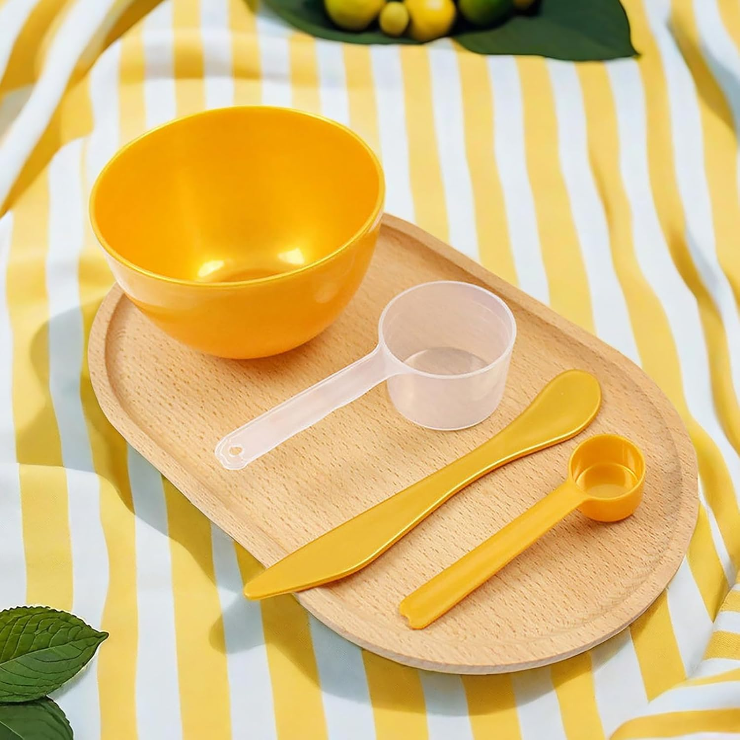 1 Set Facial Mixing Bowl with Spatula Face Mask Spoon Applicator Esthetician Mixing Bowl Set Spa Spatula for Face Masks image number 3