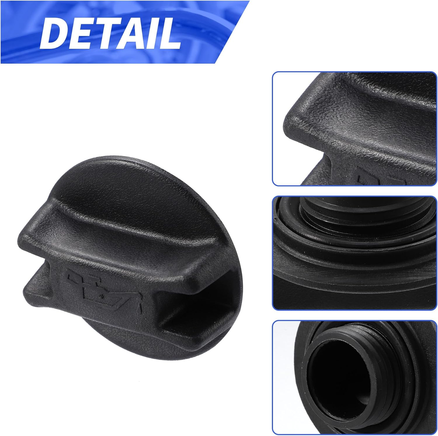 X AUTOHAUX Engine Fuel Tank Cap Gas Oil Filler Plug Cover 15255-1P110 Black image number 1