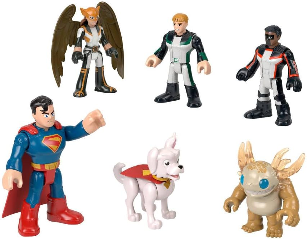 Fisher-Price Imaginext Superman Action Figure Multipack, 6 Characters, 3-Inch Collectible Set with Krypto & Kaiju