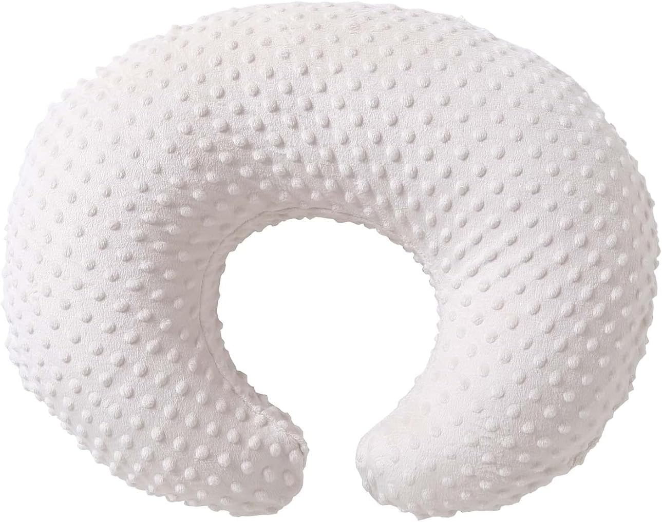 Nursing Pillow Cover Breastfeeding Pillow Cases Plush Dot Slipcover (Orchid)