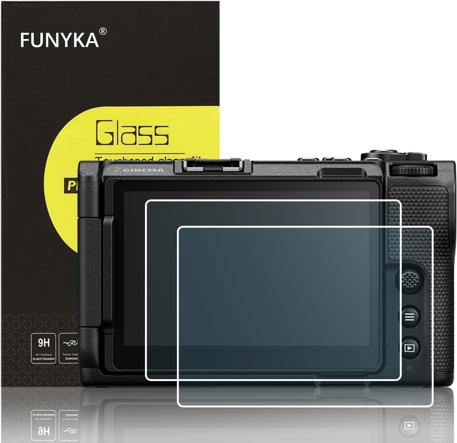 【For Nikon ZR】2 Pack Glass Screen Protector for Nikon ZR Camera, Ultra-Thin Tempered Glass, 9H Hardness, 2.5D round Edges, Anti-Scrach Anti-Fingerprint Anti-Bubble Anti-Dust image number 3