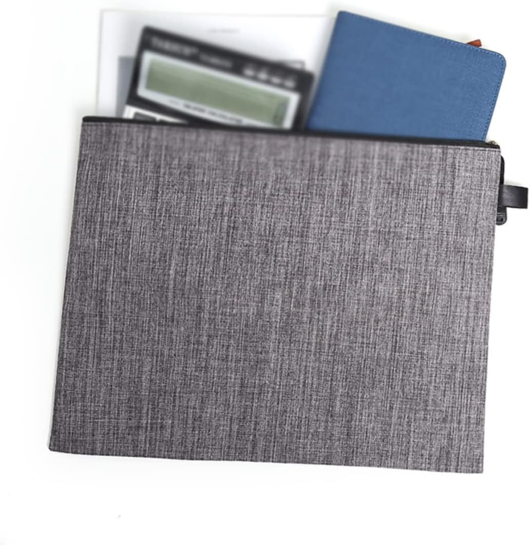 BCOATH 8Pcs Oxford Zipper File Bags Portable Document Wallets File Pockets Organizer for School Office Travel Random Color image number 5