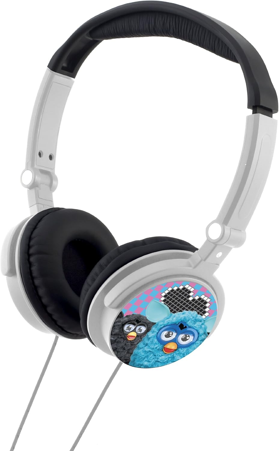Lexibook Furby Stereo Headphones, Adjust the Size, Easy to Store, 100Mw, Black/Grey, HP010FU. image number 1