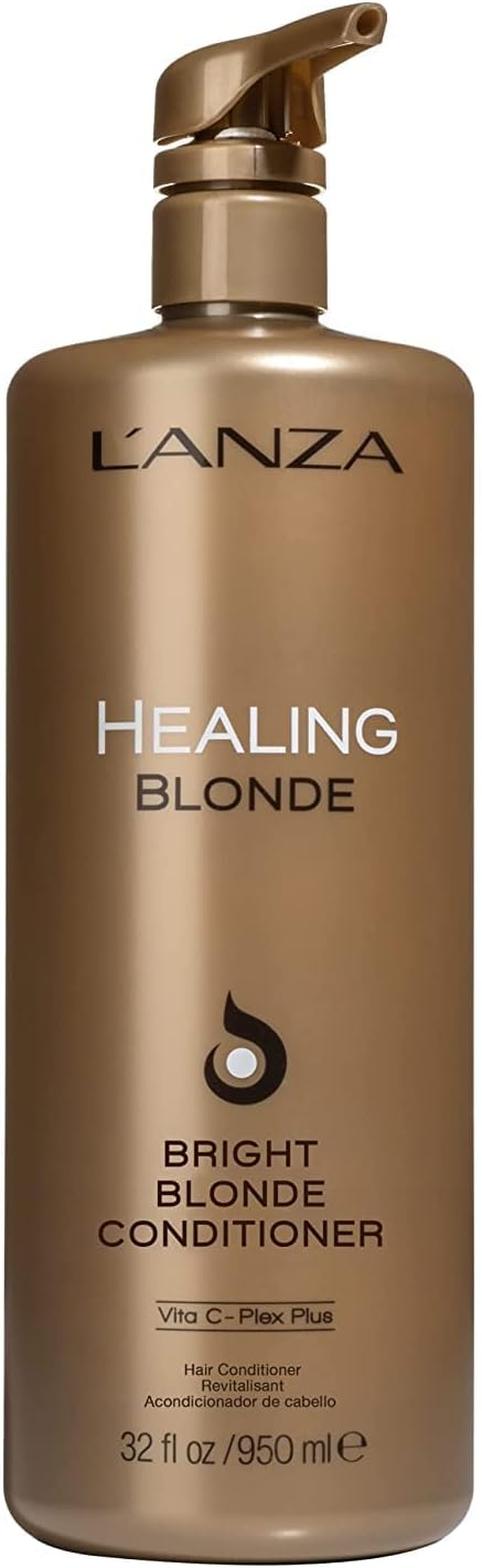 L&rsquo;ANZA Healing Blonde Bright Conditioner, Formulated for Natural & Decolorized Blonde Hair - Boosts Shine & Brightness While Healing, with Sulfate-Free, Paraben-Free, Gluten-Free Formula (32 Fl Oz) image number 3