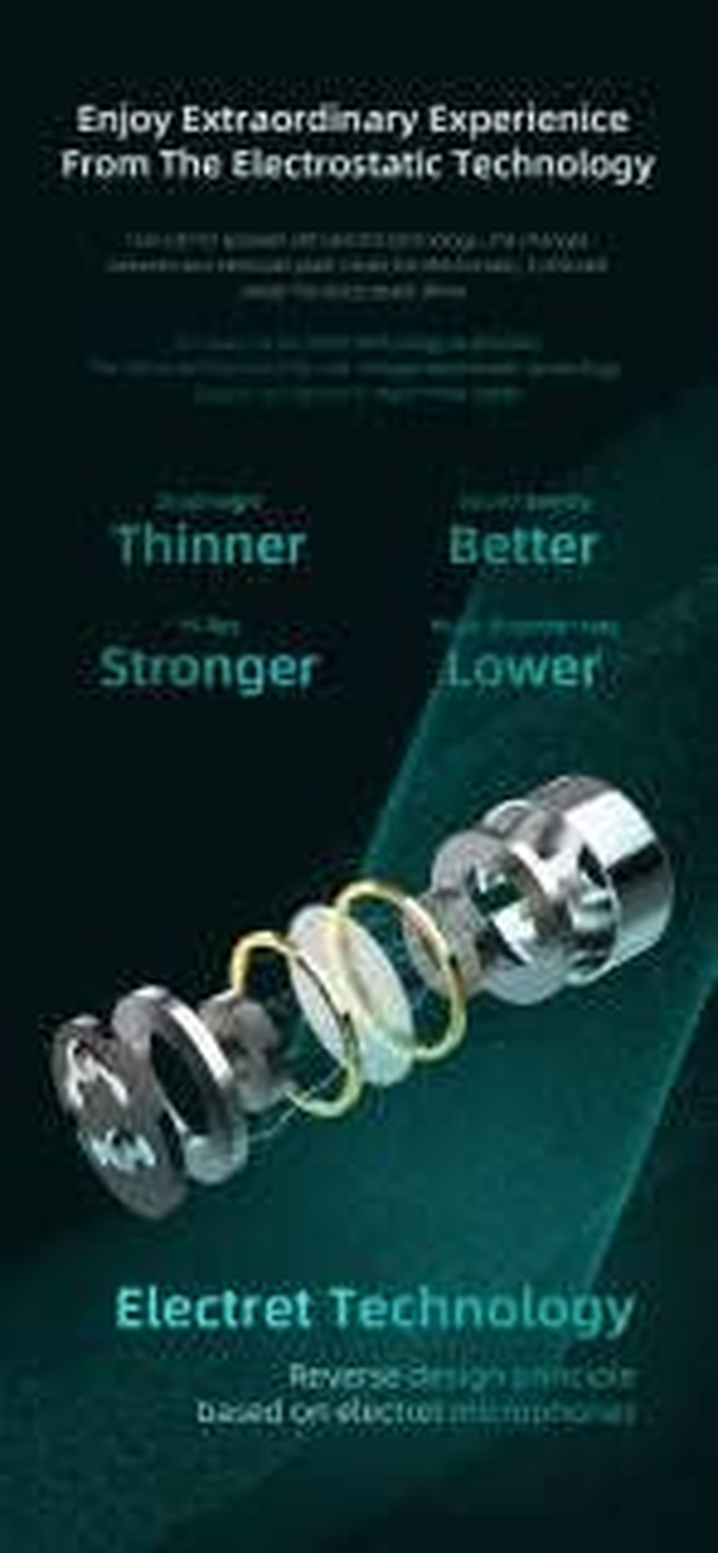 H HIFIHEAR CCA NRA Hifi Headphones, Electric Dynamic Magnetic Combination Noise Isolating Resin In-Ear Headphones, No Mic image number 1