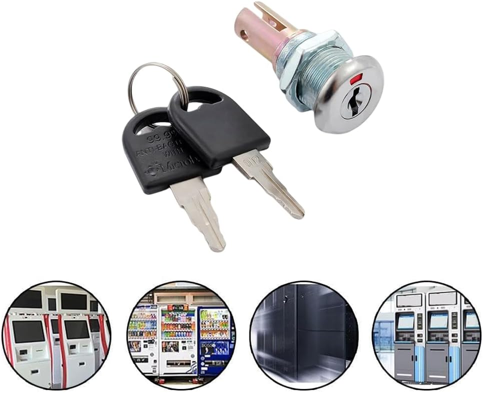 NYGHMY 2 Pcs Cabinet Locks with Keys, Toolbox Lock, Universal Craftsman Tool Box Lock, Toolbox Lock Iron Cabinet Insert Linkage Drawer Lock Set, Easy to Install image number 2