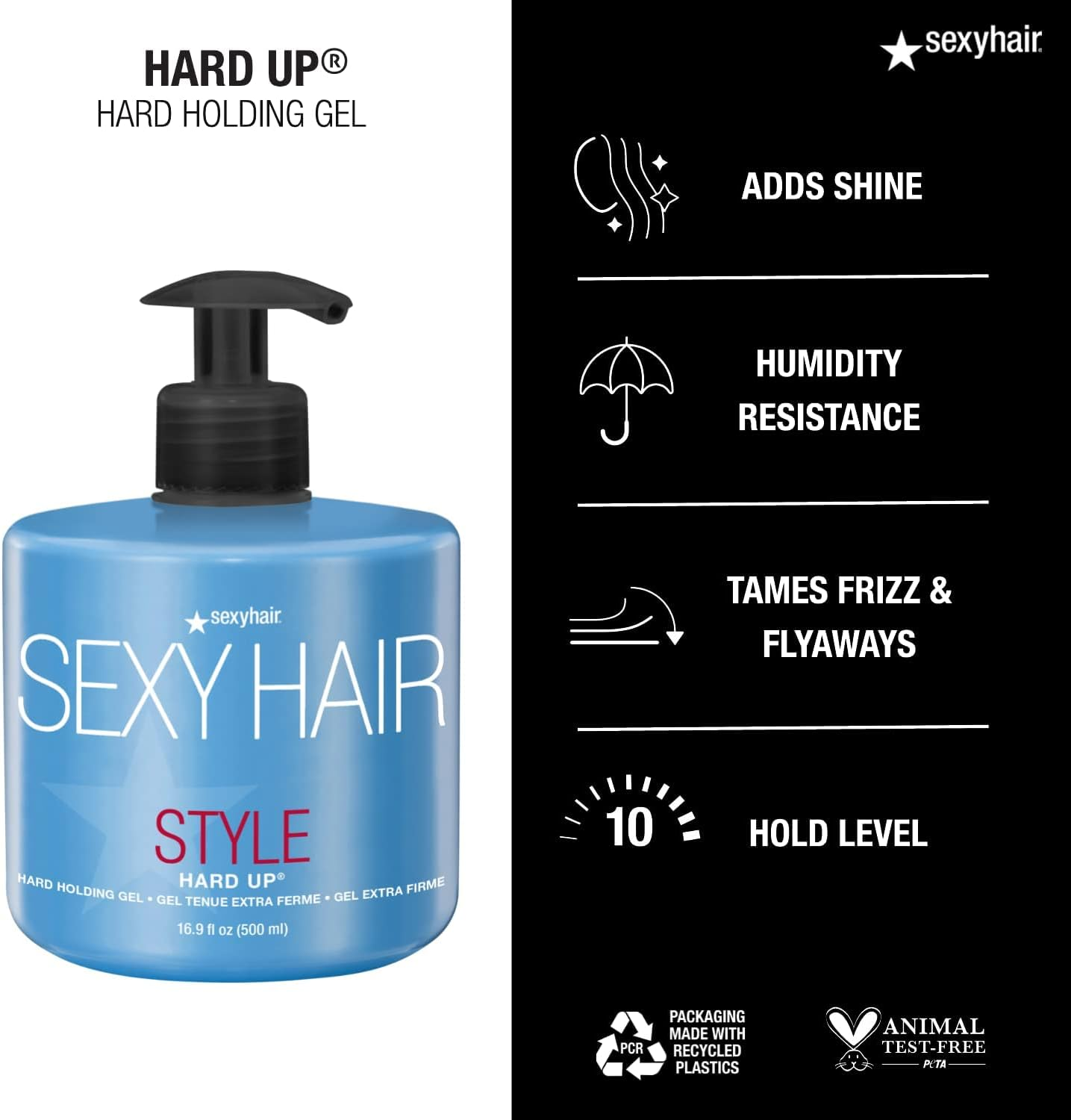 Sexy Hair Style Hard up Holding Gel, 500 Millilitre image number 1