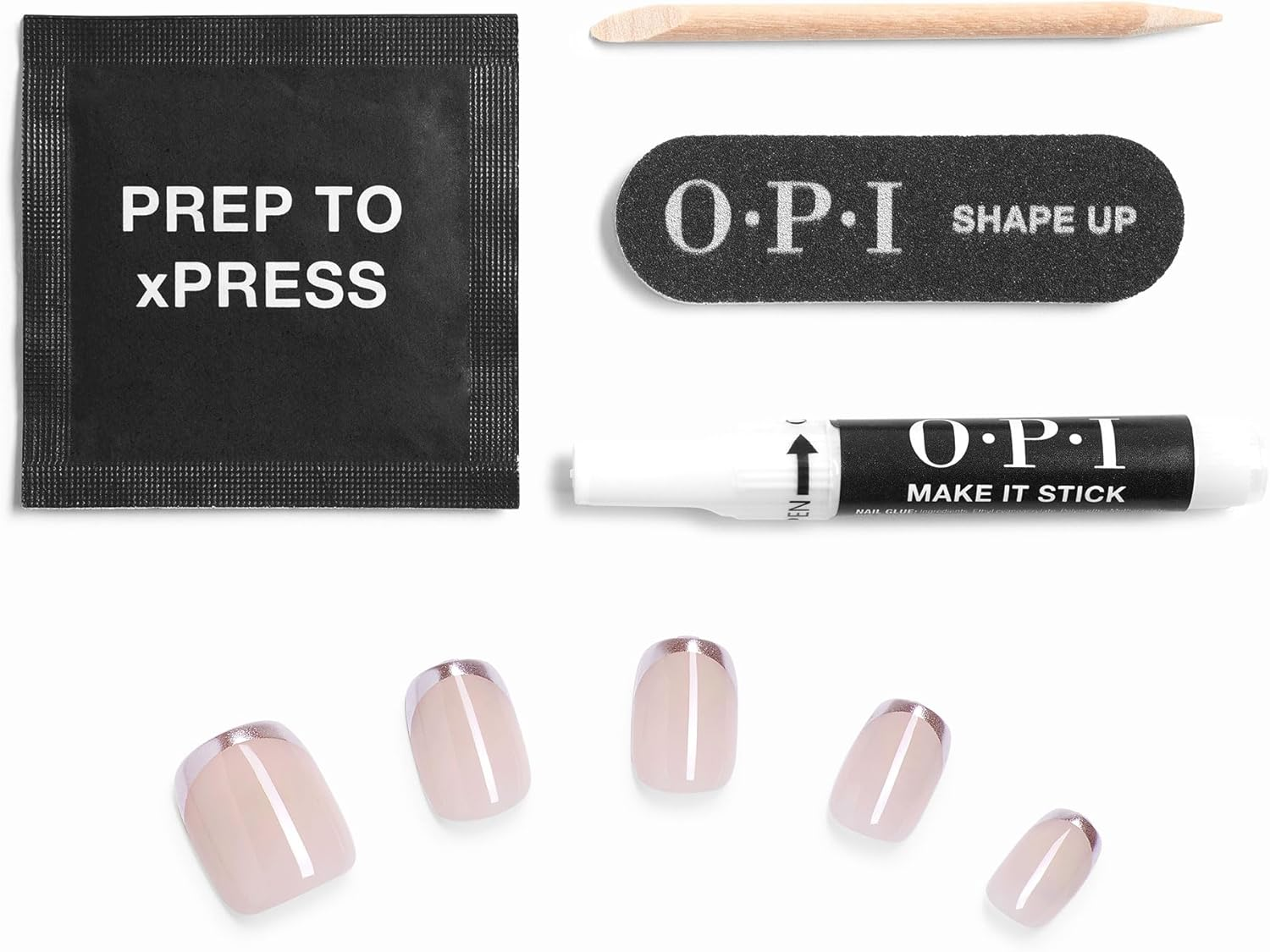 OPI Xpress/On Press on Nails, up to 14 Days of Wear, Gel-Like Salon Manicure, Reusable, Vegan, Sustainable Packaging, with Nail Glue, Read My Tips image number 2