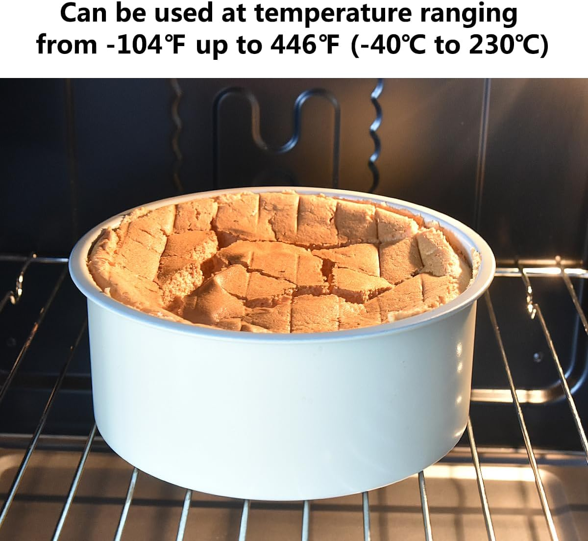 Guowall 6 Inch Removable Bottom round Cake Pan for Layer Cake Cheese Cake Nonstick Cake Mould Baking Tray with Metal Reinforced Frame - Cream Color image number 4