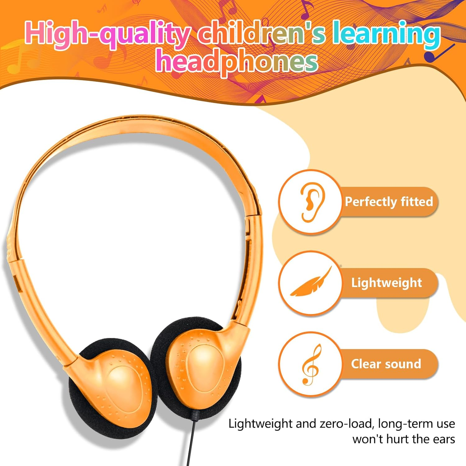 GDBOMA Type C Headphones Bulk for Classroom School Kids 30 Pack,Usb C Wired Headphones for School Compatible with Pad Smartphones Mixed Colors image number 3