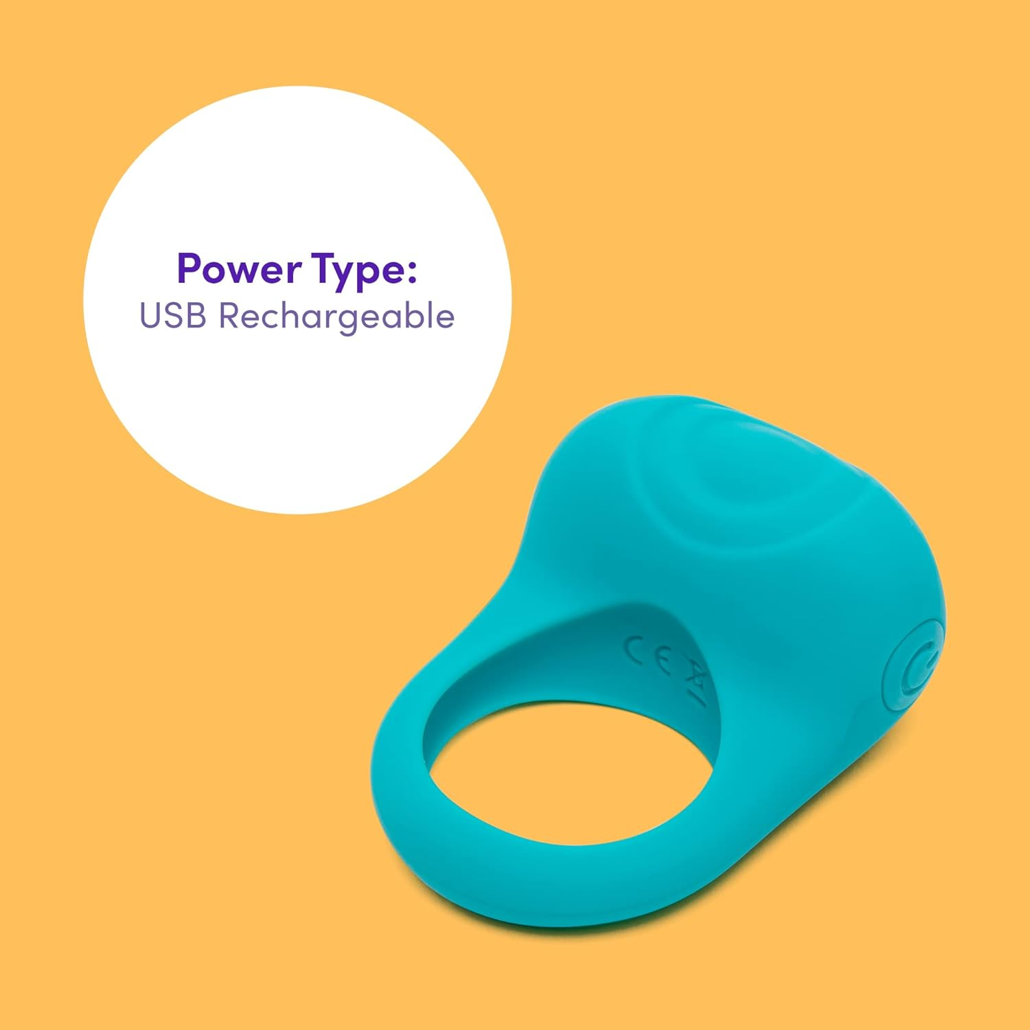 Lovehoney Ignite Vibrating Cock Ring - Stretchy Silicone Beginner Friendly 20 Function Penis Ring for Couples Sex - Rechargeable - Waterproof - Turquoise image number 4