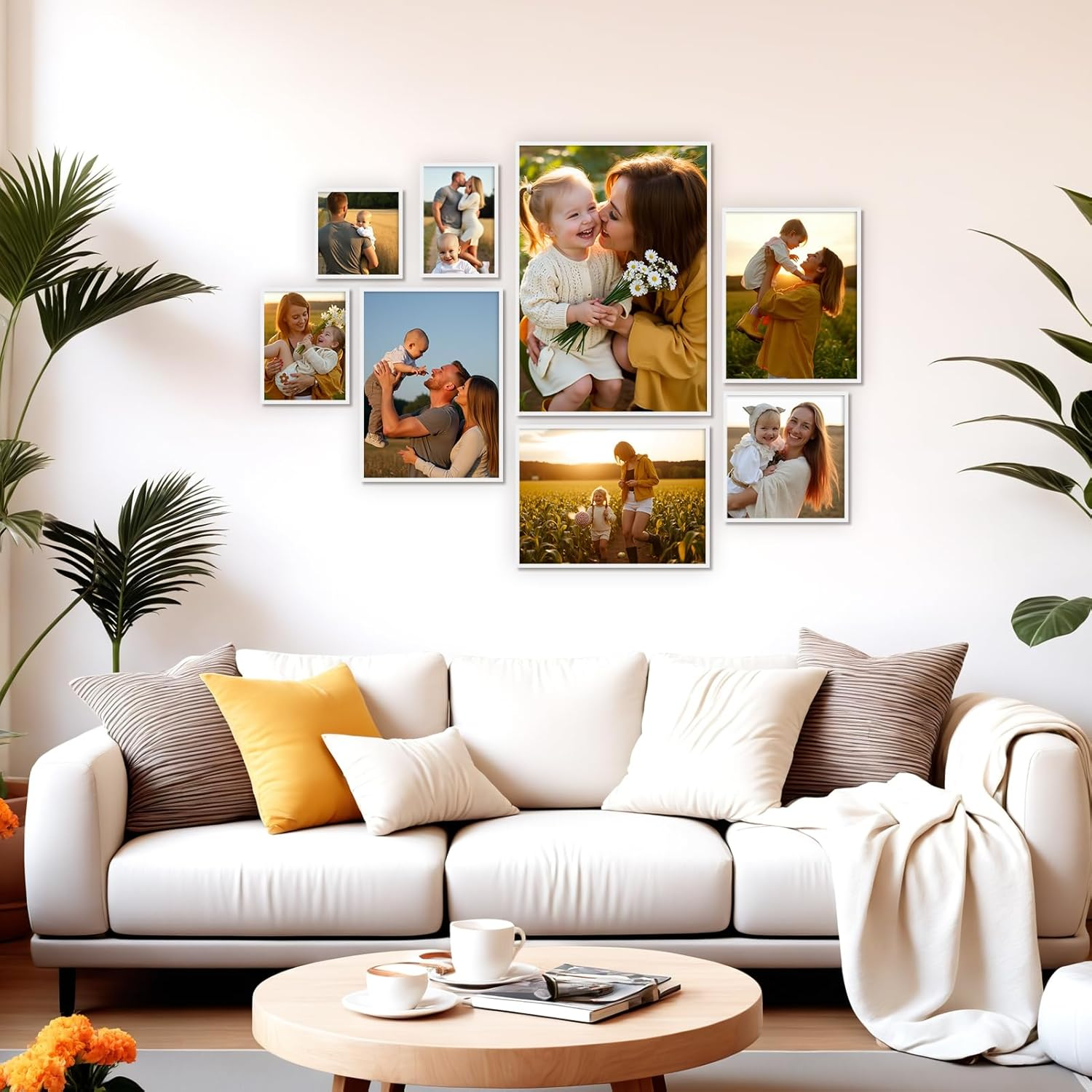 Hoikwo Picture Frame 20 X 30 Cm - White Photo Frames for Wall or Table, Set of 3 Frames for Photos, Pictures, Posters image number 4