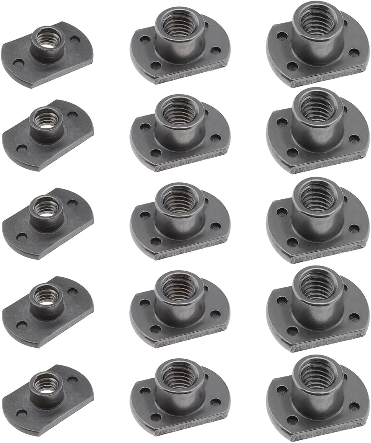 Emsea 15Pcs Weld Nuts M6/M8/M10 Tab Base UNC Carbon Steel Machine Screw 2/4 Projection image number 4