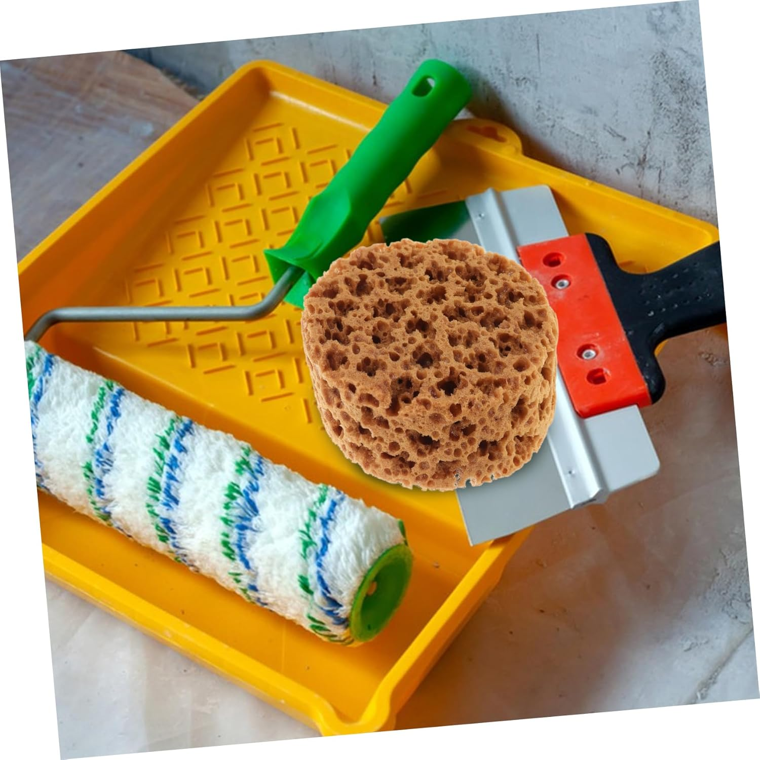 UPKOCH Artificial Sea Sponge Paint Brush and Textured Painting Tool for Artists, Small Reusable Art Sponge Applicator for Wall, Furniture, and Craft Decorative Painting image number 5