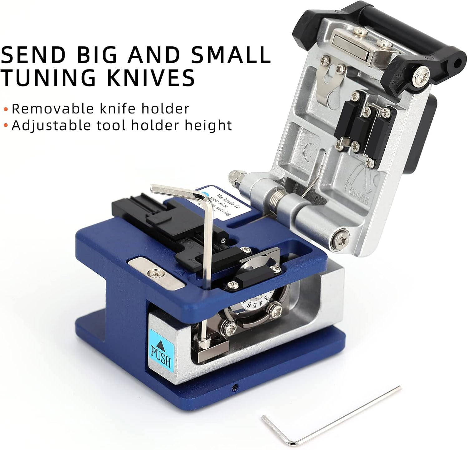 FC-6S Optical Fiber Cleaver Stripping Cutter Tools Cleaves for SUMITOMO with 36000 Cleaves and Coating Diameter: 250&Mu;m - 900&Mu;m,12 Position Blade Cold Connection Tool Fiber Equipment Used in FTTH image number 3