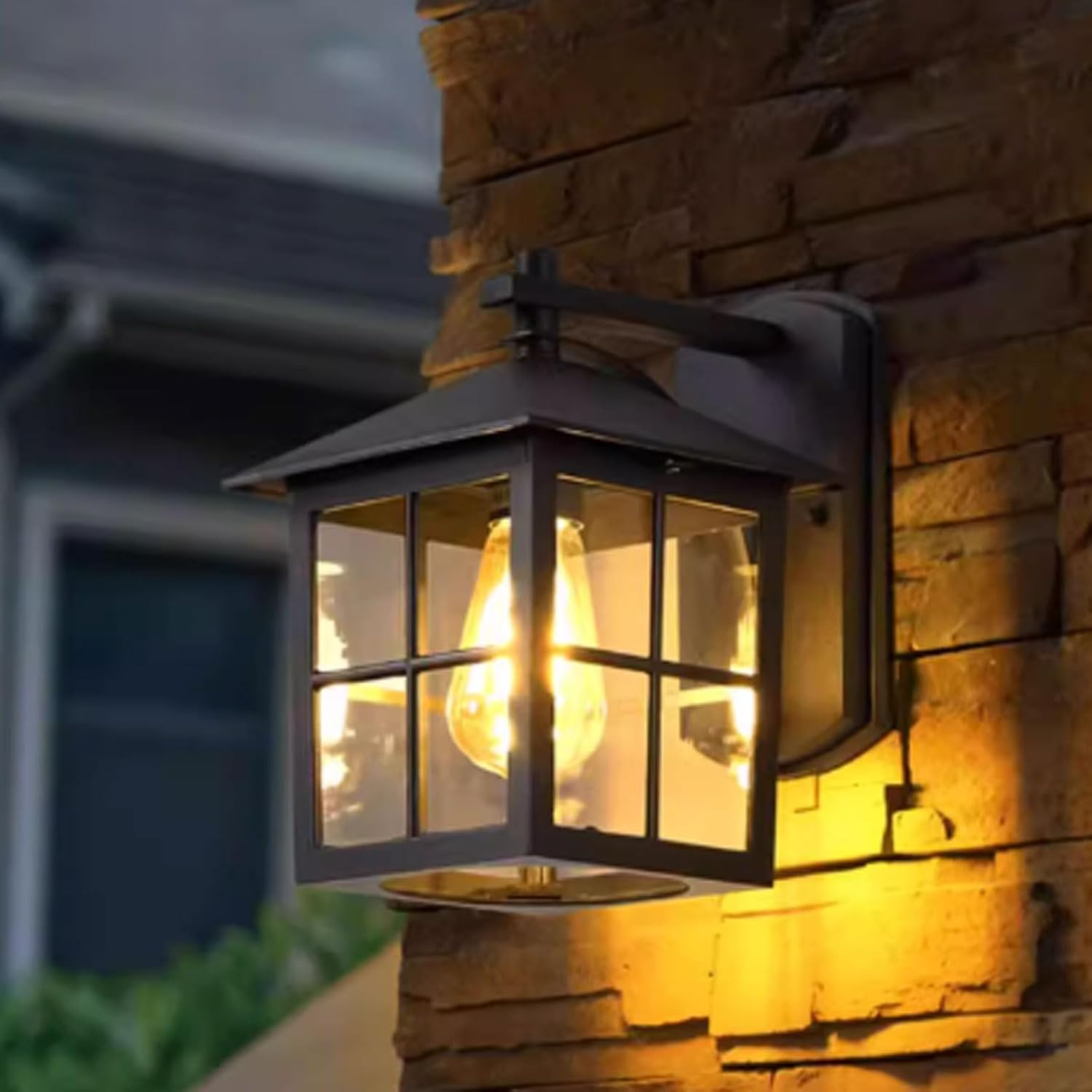 Wall Mount Porch Wall Lantern IP65 Weatherproof with Lamp Outdoor Wall Porch Light Exterior Outdoor House Lights Wall Lighting image number 2