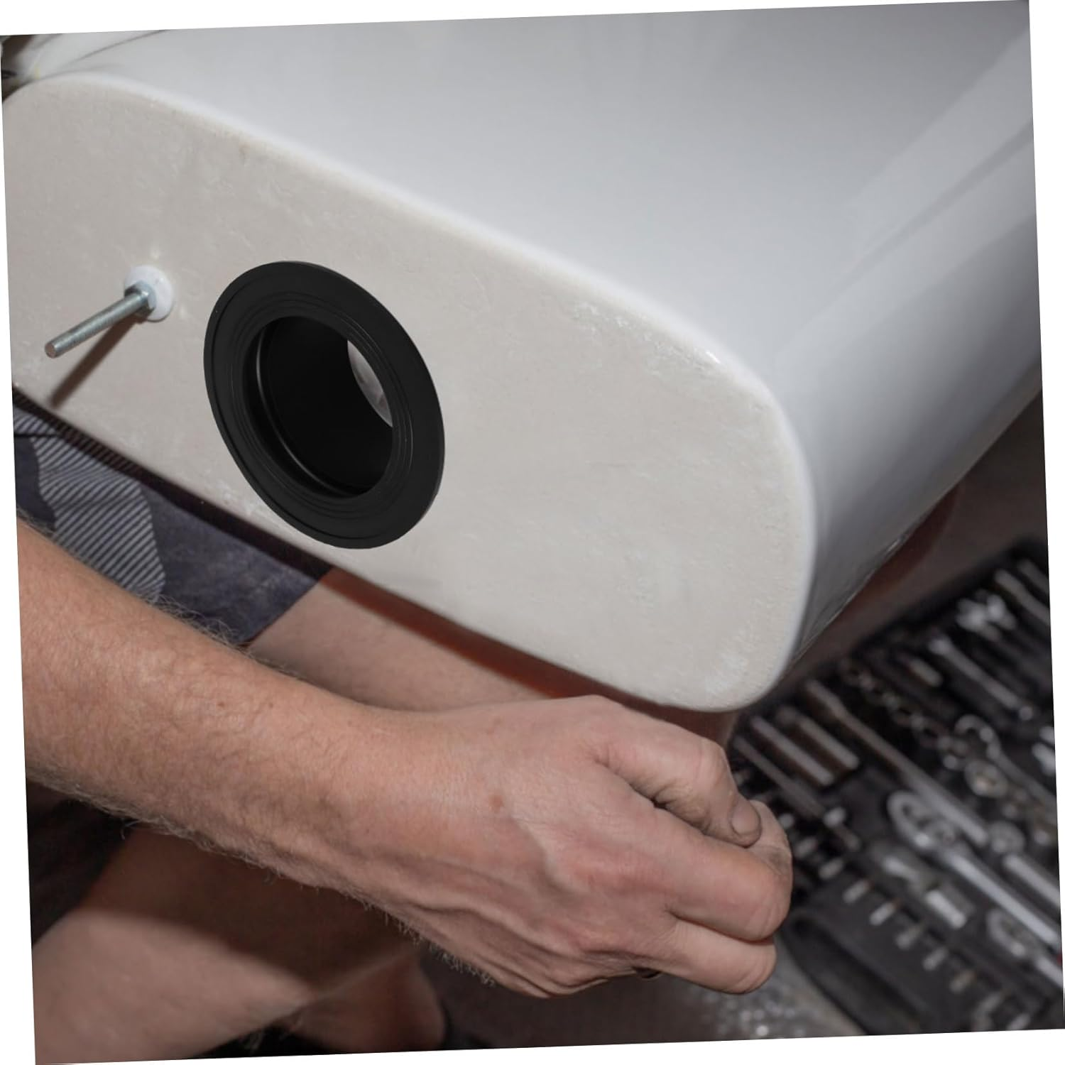 TEHAUX Toilet Ring Seal Kit Prevent Clog Replacement Gasket Tank Seal Bathroom Part Sealing Ring