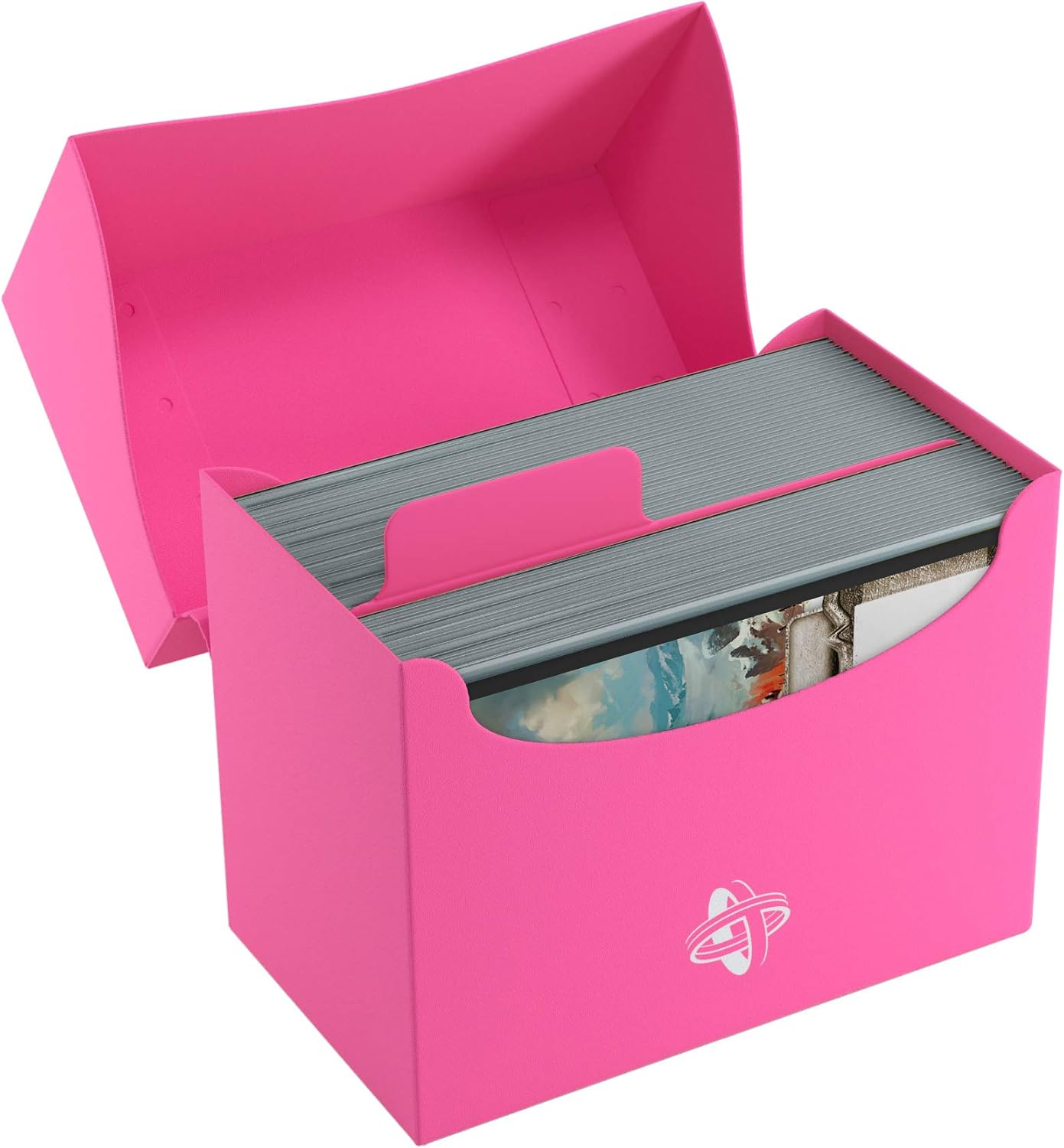 Gamegenic 80 Sleeves Side Holder Deck Box, Pink image number 1