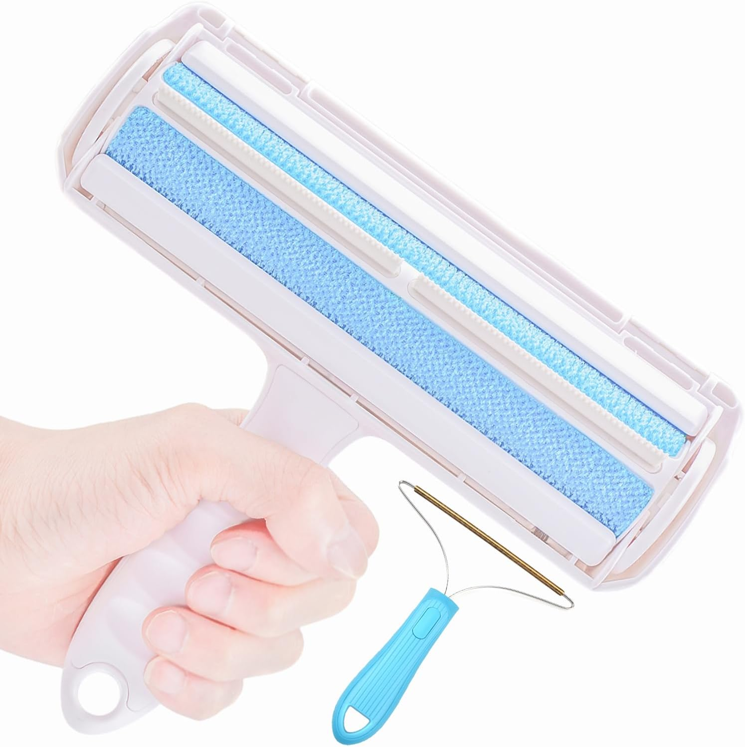 Deep Cleaner Pro Pet Hair Remover Kit, Pet Fur Remover Roller, Reusable Animal Hair Removal Brush for Dogs & Cats, Carpet Rake, Self Clean Pet Fur from Carpet, Sofa, Rugs, Laundry, Clothes & Bedding image number 3