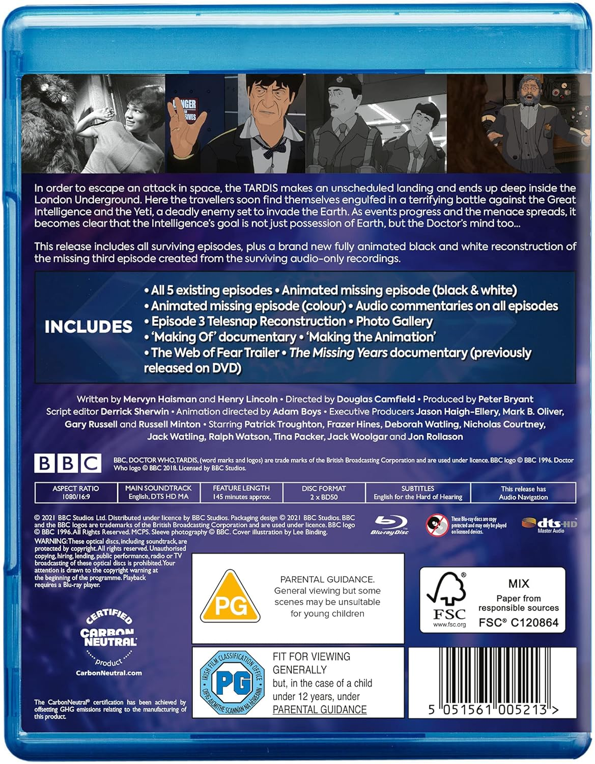 Doctor Who - the Web of Fear [Blu-Ray] [2021]