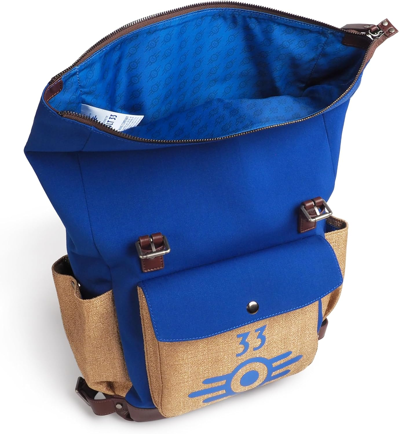 Fallout from the Wand Company: Lucy'S Backpack, the Authentic Vault 33 Replica with Fleece Blanket and Internal Pockets for Laptop, Glasses and Phone &ndash; Officially Licensed by Amazon Studios & image number 2