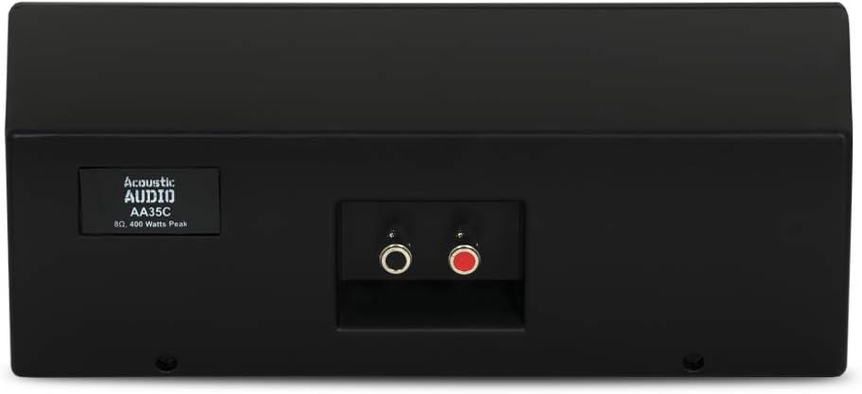 Acoustic Audio by Goldwood Acoustic Audio AA35CB Indoor Center 3 Way Speaker 400 Watts Black Bookshelf, 3-Inch image number 2