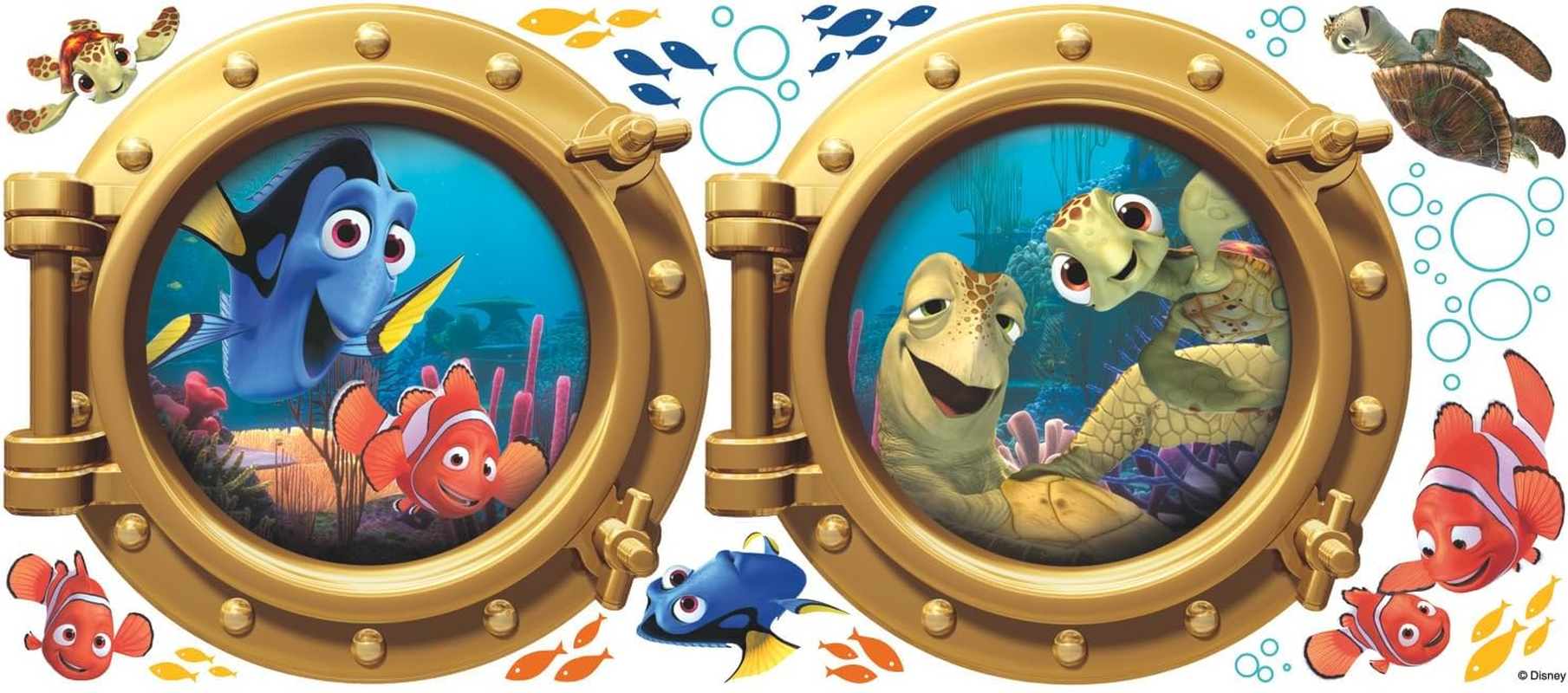 Roommates Disney Pixar Finding Nemo Peel and Stick Giant Wall Decal, Multicolour