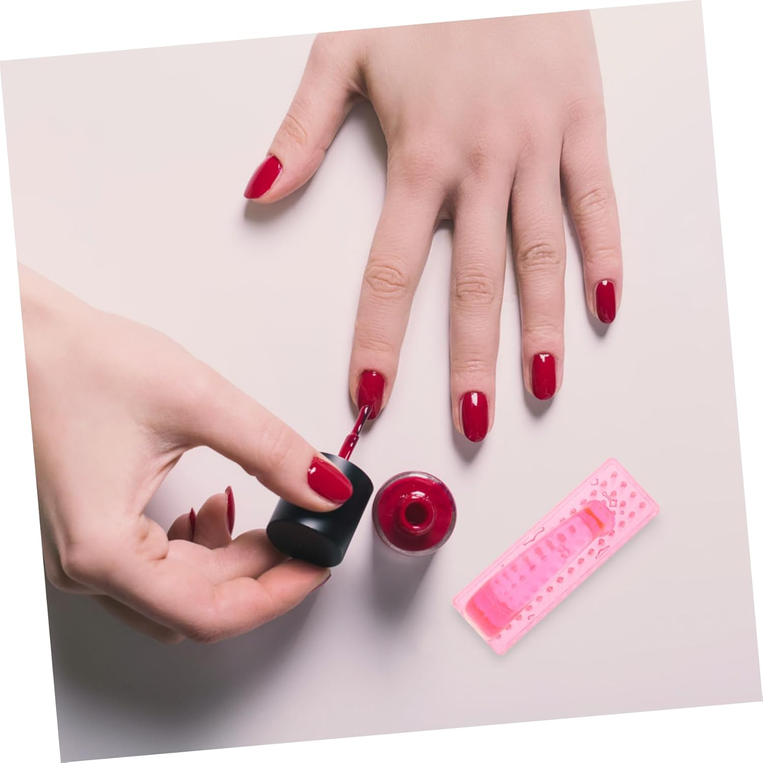 MUSISALY 8Pcs Nail Art Brush Dust Brush for Nail Care and Cleaning Comfortable Grip Design Wear-Resistant Bristles Manicure