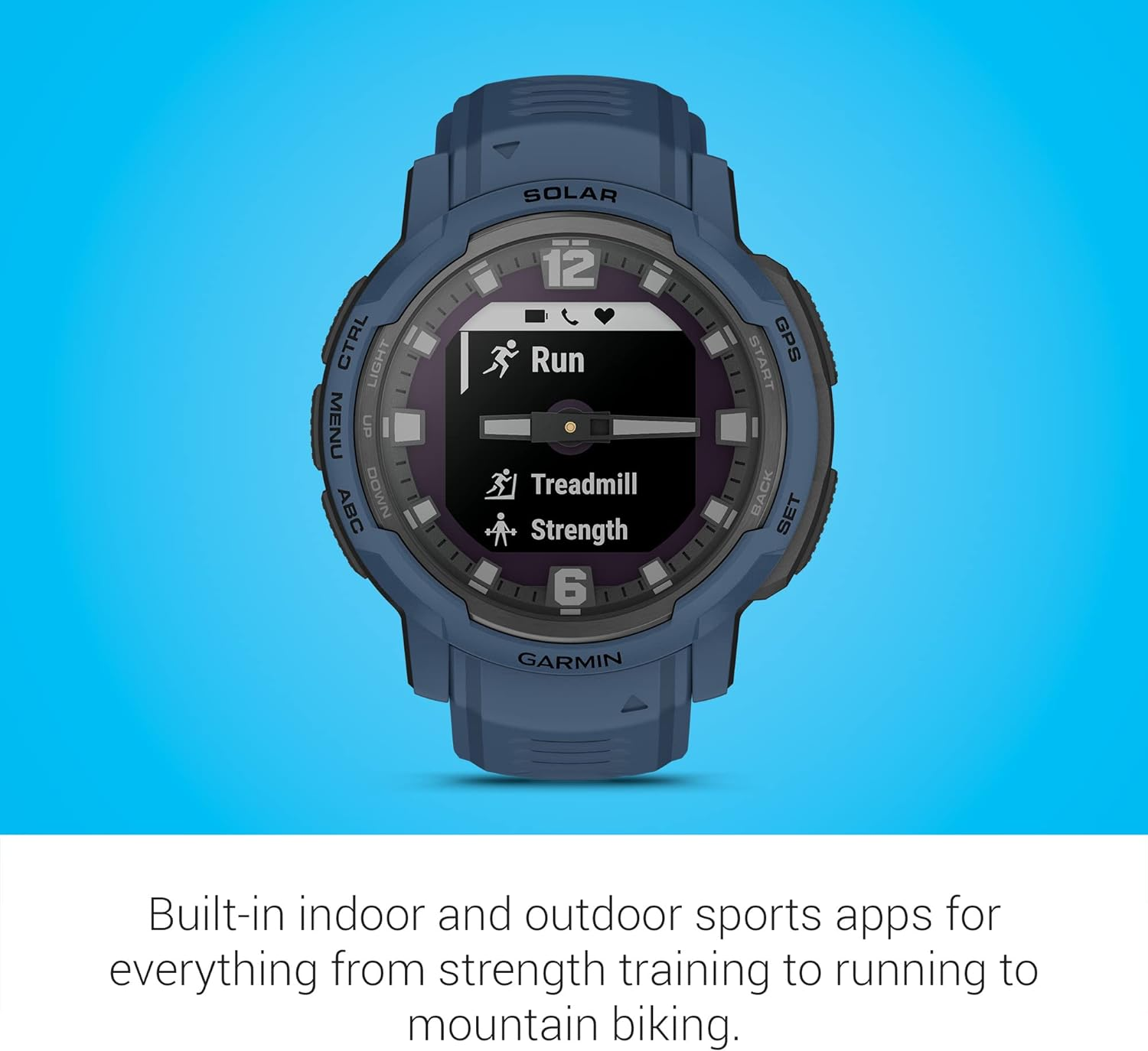 Garmin Instinct&reg; Crossover, Solar Smartwatch, Tidal Blue image number 4