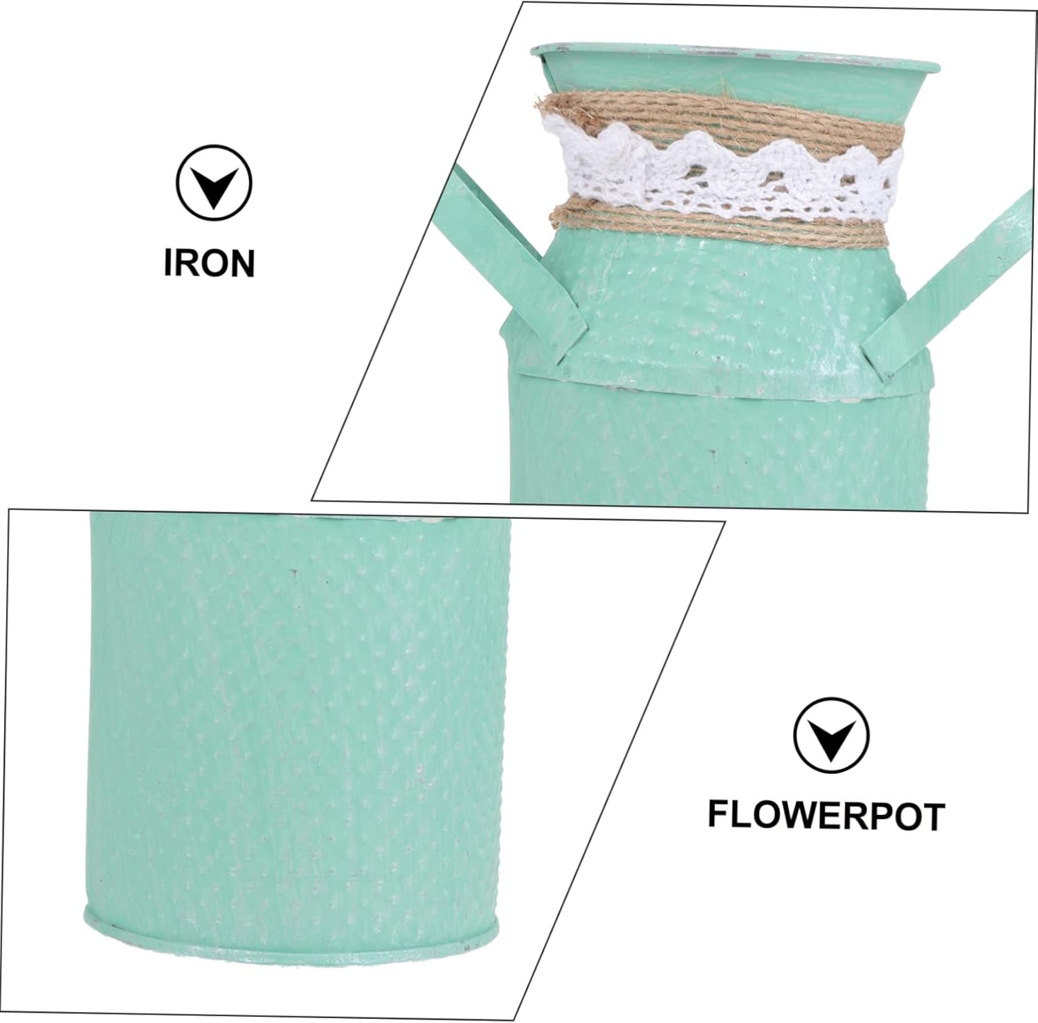 Amosfun 2Pcs Succulent Flowerpot Bonsai Flowerpot Gardening for Household Plant Container Table Decoration for Home Supply and Nursery Decor image number 4