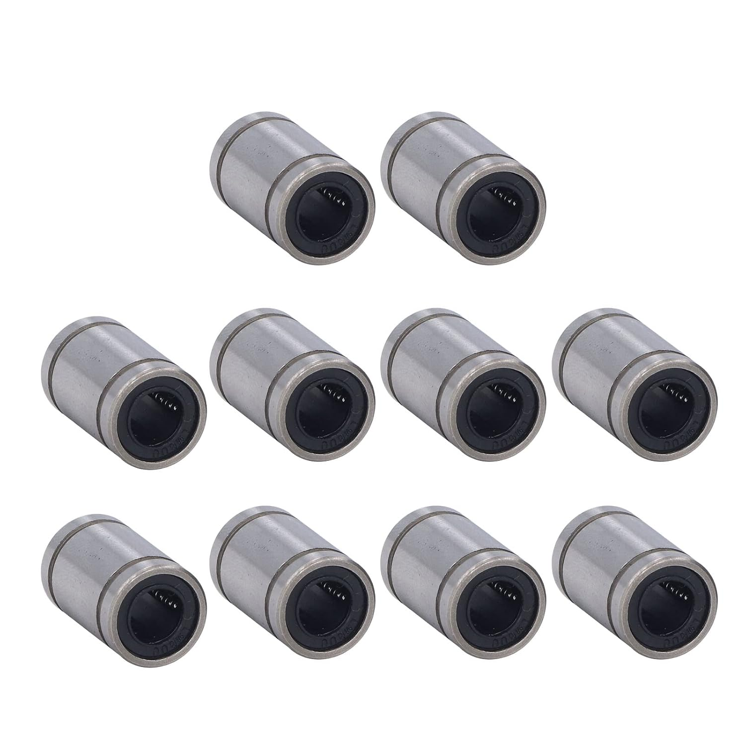 10Pcs Linear Motion Bearing Linear Ball Bearings Cylinder Optical Axes Slider Test Frame Spare ID 8Mm OD 15Mm LM8UU for 3D Printers, Numerical Control, Slides image number 5