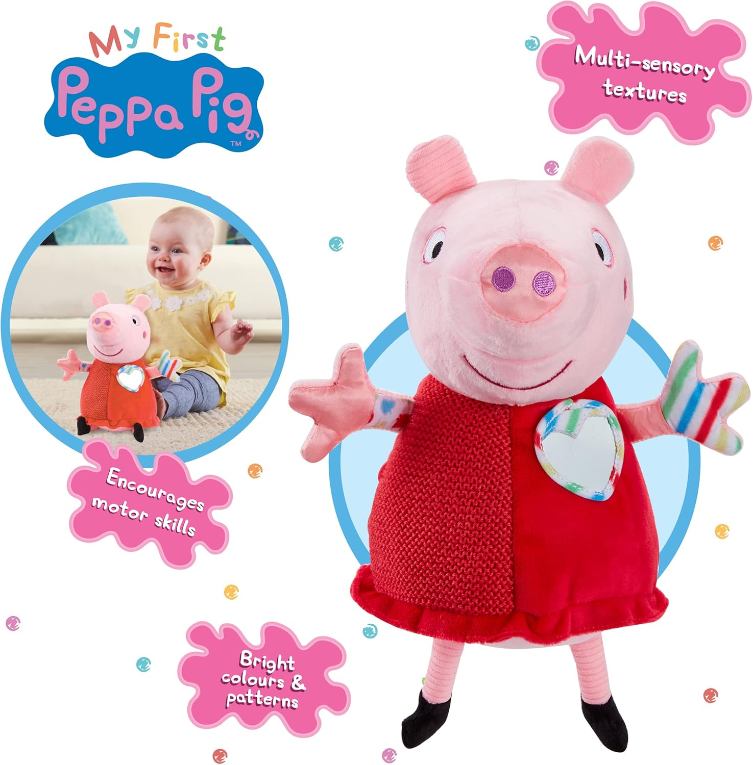Peppa Pig My First Peppa Sensory Soft Toy image number 3
