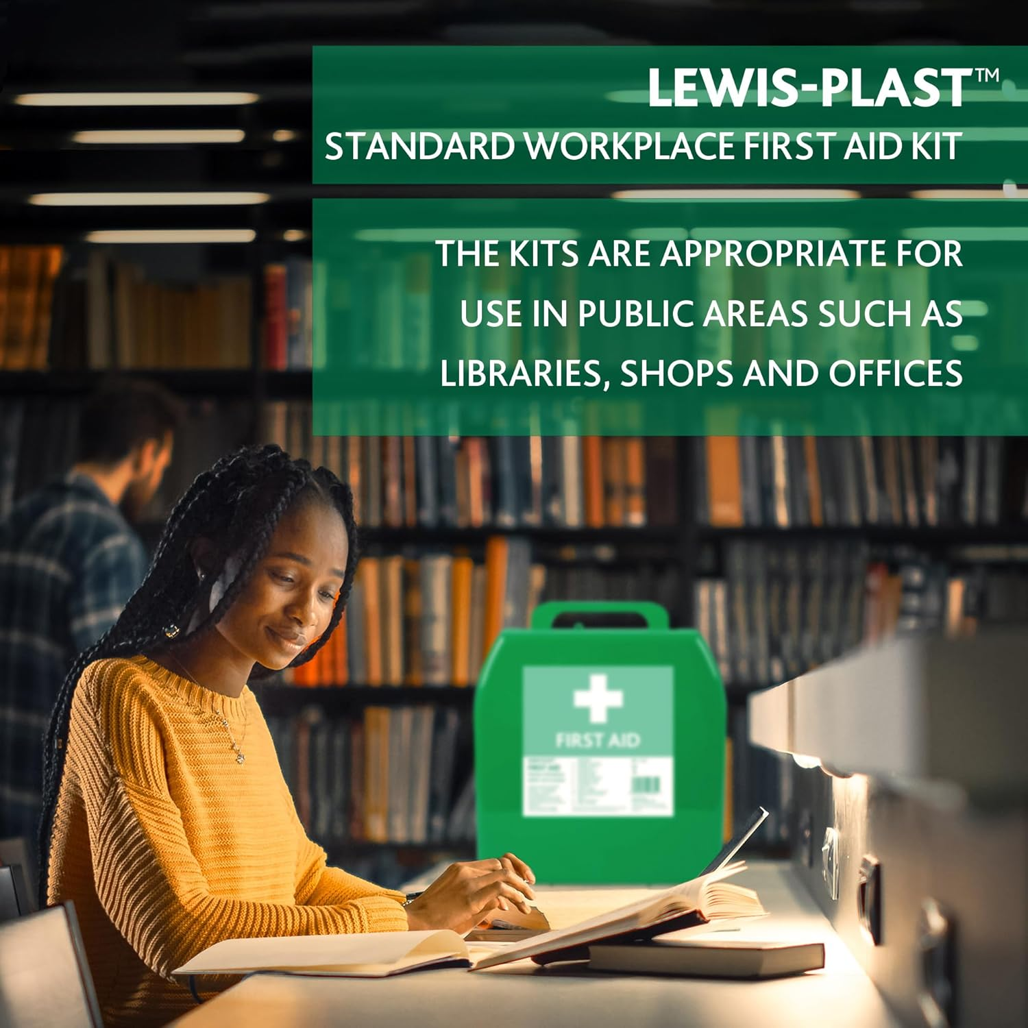 Lewis-Plast Standard Workplace First Aid Kit &ndash; 142 Piece, Office & Facility Safety Essentials, 25 Person, Australian & New Zealand Guidelines - Medium image number 6
