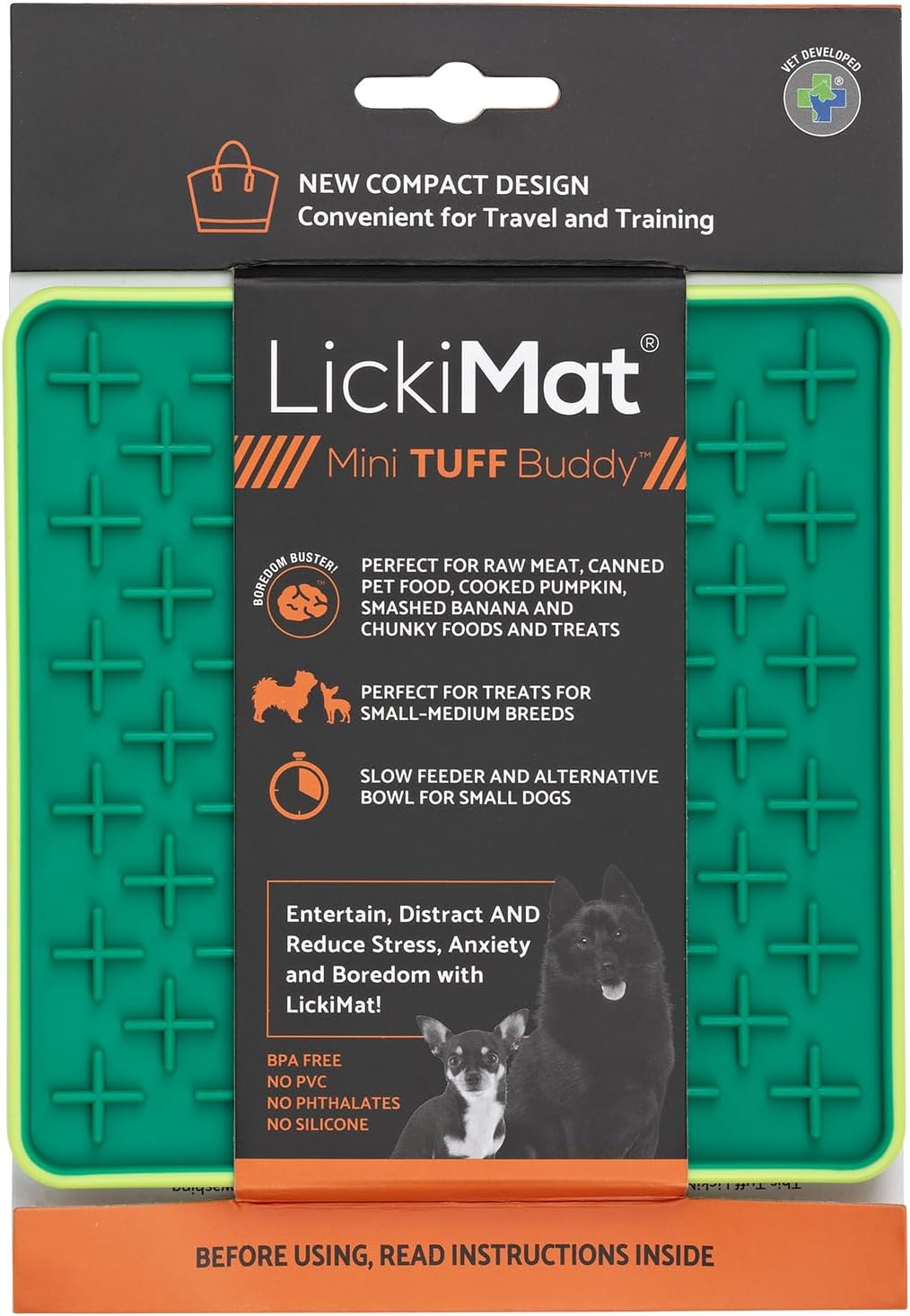 Lickimat TUFF Mini Modern Feeding Family - Durable Pet Slow Feeder for Dogs - Interactive Boredom Buster - Promotes Healthy Eating and Anxiety Relief - Ideal for Enriching Pet Mealtime image number 5