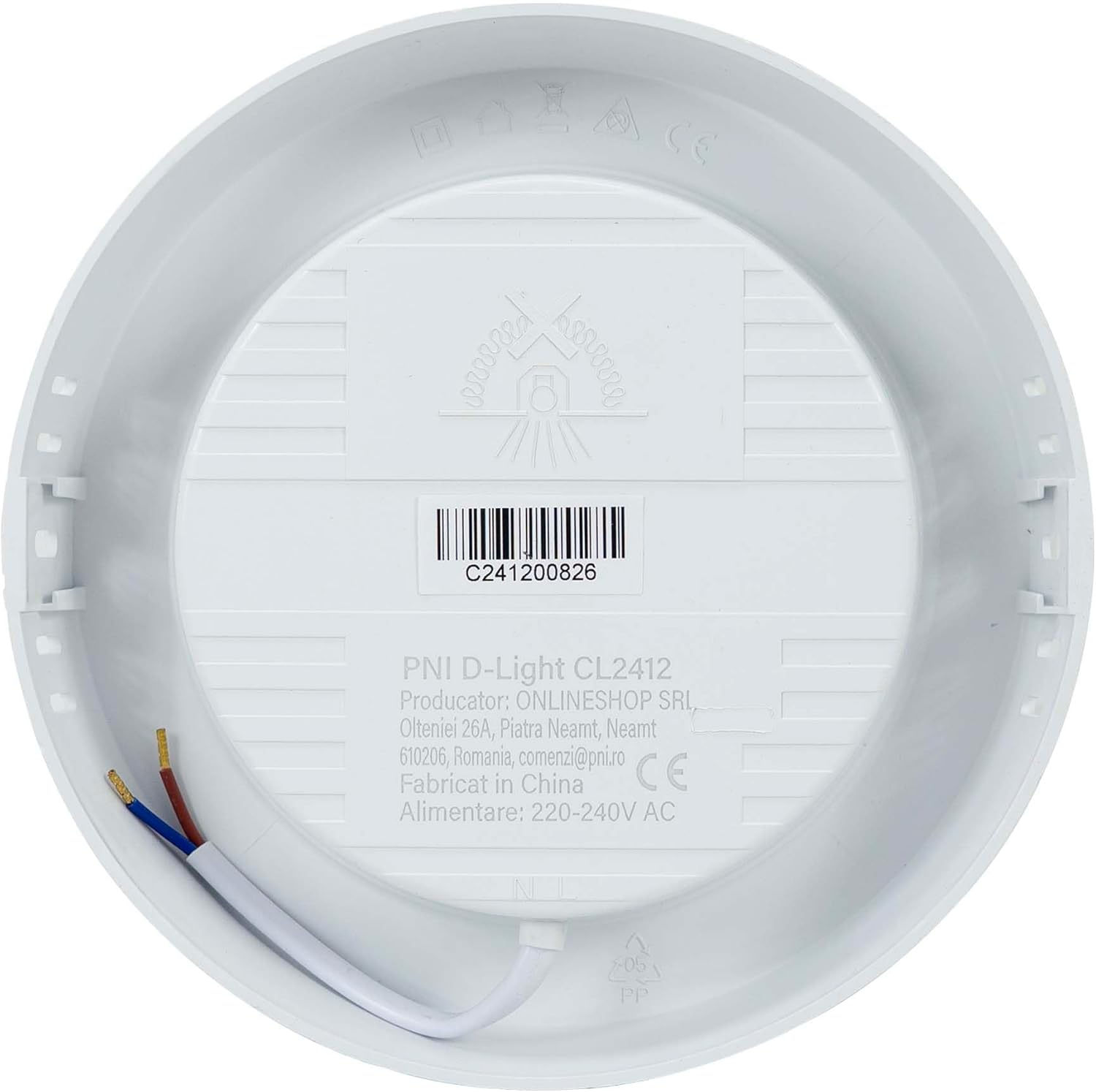 LED Ceiling Light PNI D-Light CL2412 12 W, Round, 16.7 Cm, 6400 K, Power Supply 230 V, 1320 Lm, White image number 5