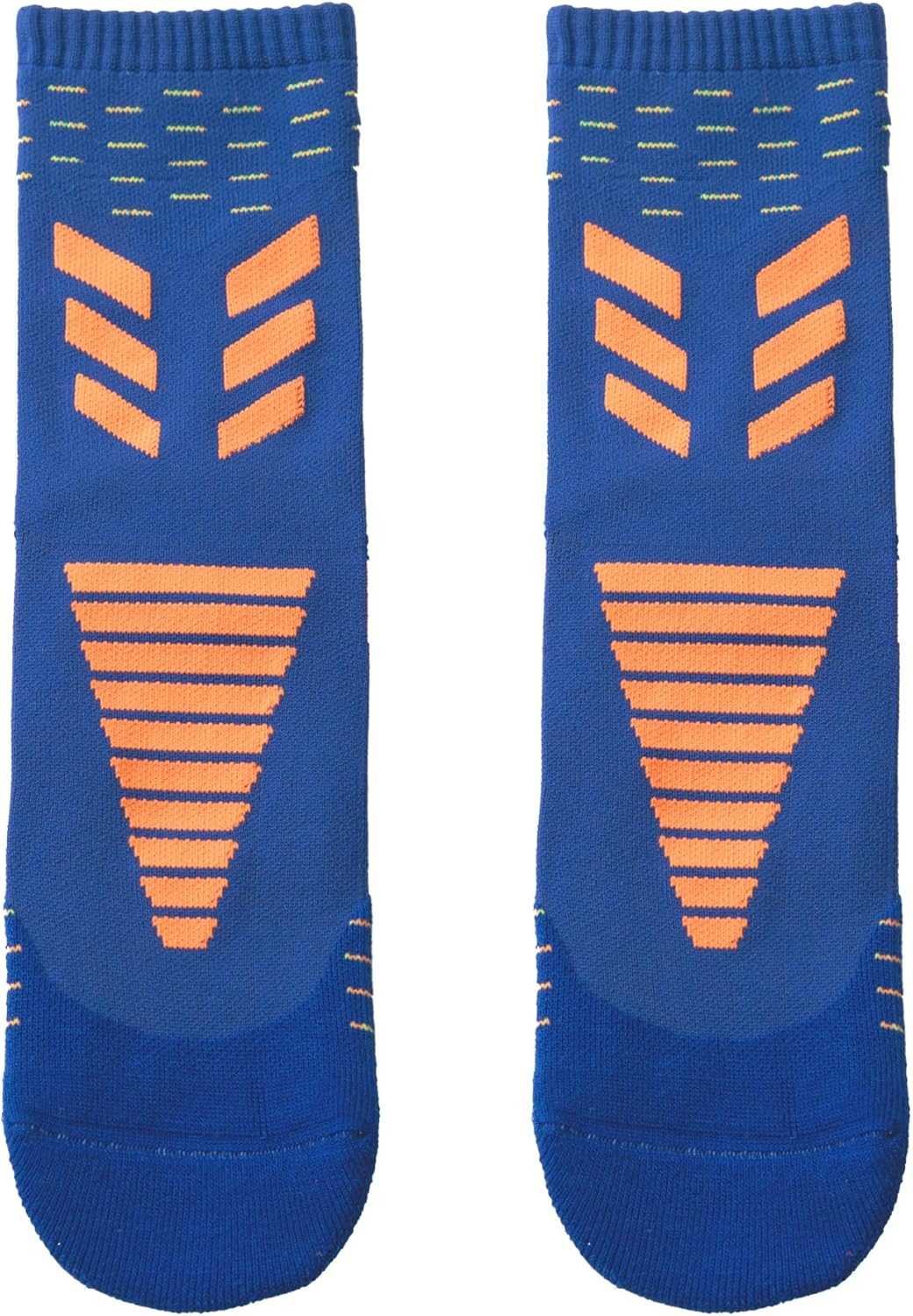 Dress Cici Athletic Cushion Quarter Socks for Men, Nylon Half Crew Training Socks, Basketball Running Hiking Socks (3 Pack) - Blue image number 3