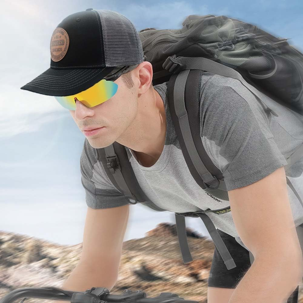 Eachnice the Legend Has Retired since 2025 Leather Patch Hat Adjustable Baseball Caps Trucker Hats Retirement Gifts Men Women image number 2