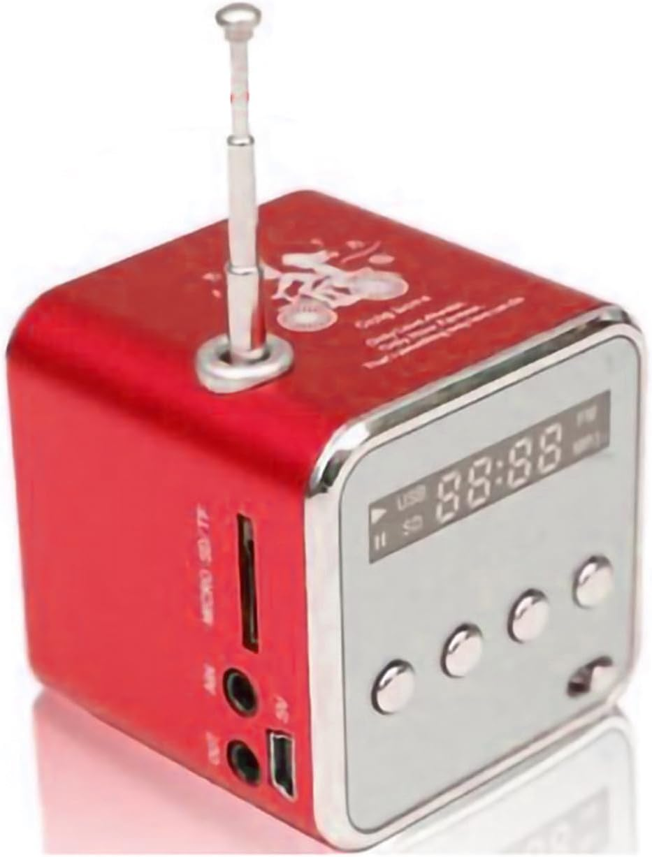 Generic Wireless Mini Speaker Clear Sound 4 Button Design Portable FM Radio for Travel Camping (#1)