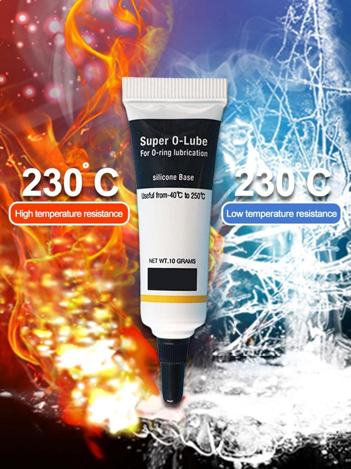 2 Pack Silicone Lubricant Grease - 10G Food Grade Waterproof Lubricant for Rings, Faucets, Flashlights - Sealing and Lubrication - 2 Pack image number 5