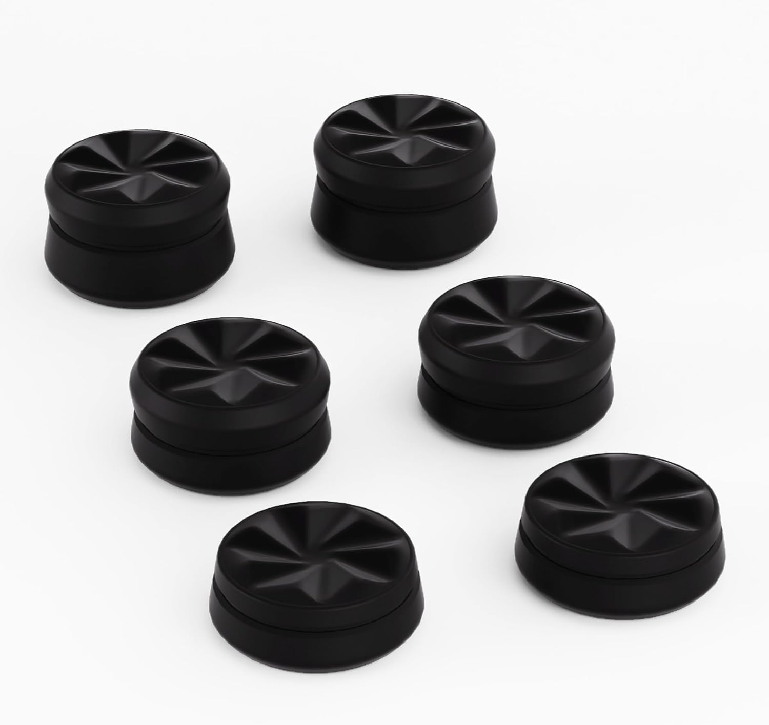 Playvital 3 Height Hurricane Thumbs Cushion Caps Thumb Grips for Ps5, for Ps4, Thumbstick Grip for Xbox Core Wireless Controller, Thumb Grips for Xbox One, Elite Series 2, for Switch Pro - Black image number 3