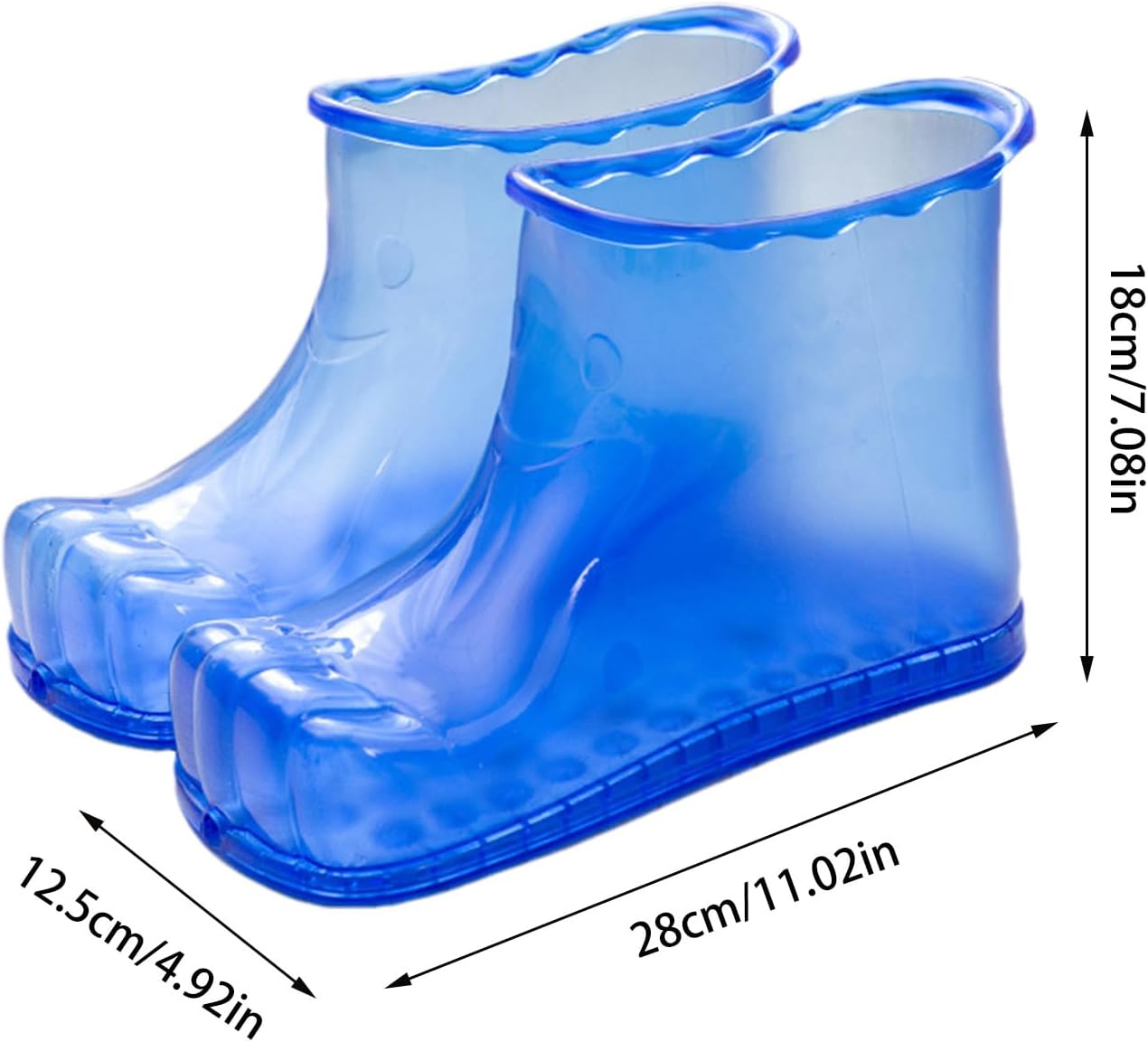 Foot Spa Soak Shoes | Anti-Slip High-Density Soaking Boots Portable Household Foot Soaker | Heatproof Footwear for Relaxation Massage Sho-Es with Walkable Foot-Bath image number 3