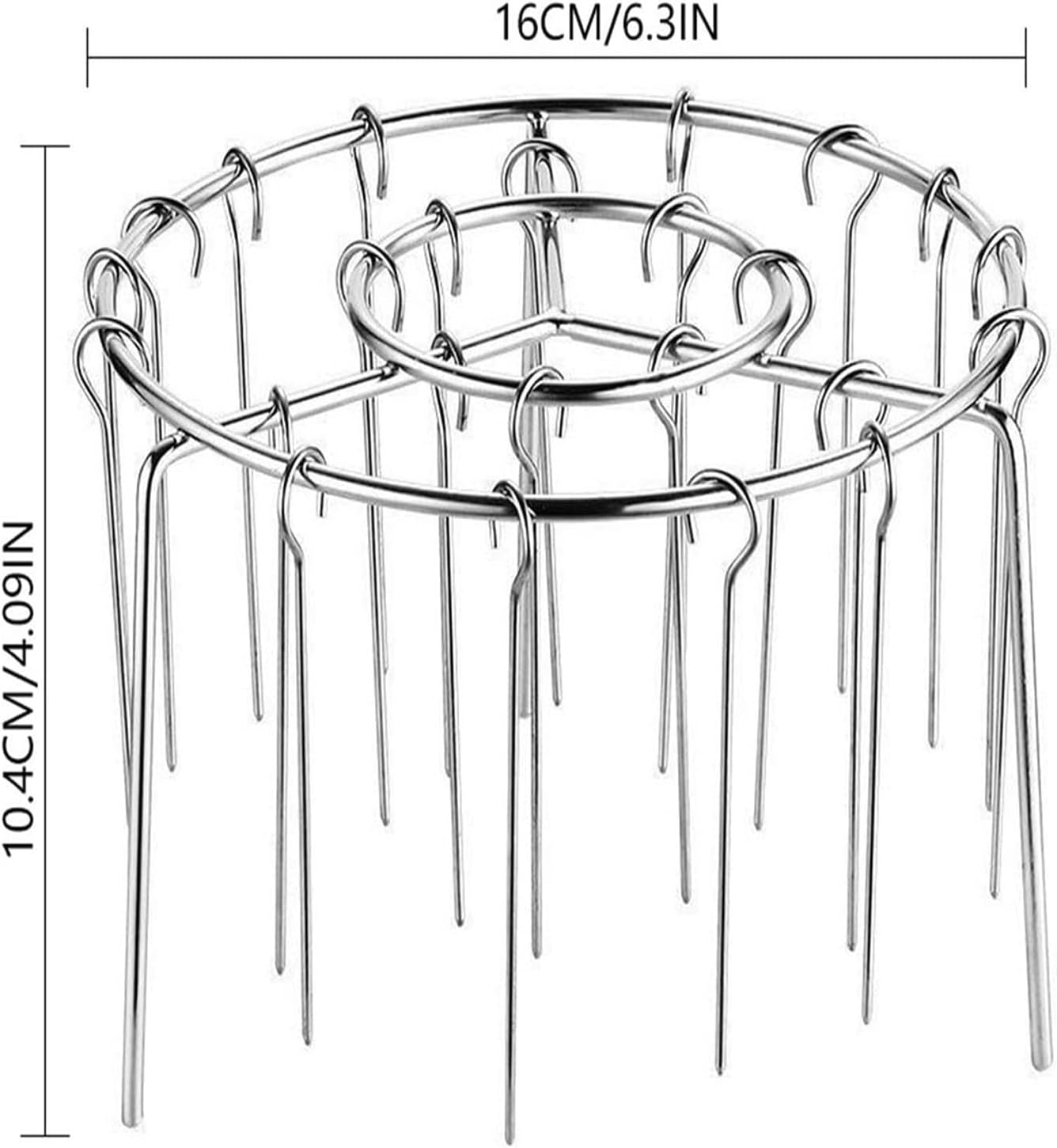 Stainless Vertical Kebab Skewer, round Steel Rack, 24-Piece Air Fryer Toast Dehydrator Stand Lightweight for Oven, Grill, BBQ and Home Cooking Enthusiasts image number 5