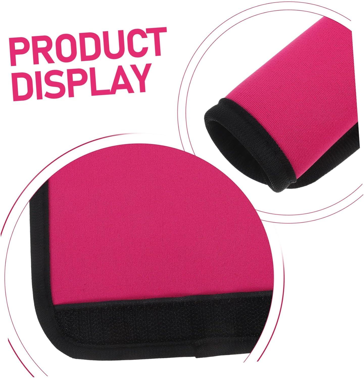 HEALEEP Luggage Handle Wraps Hand Protectors Soft Suitcase Handle Covers Travel Accessories Pink Comfortable Grip for Suitcases image number 4