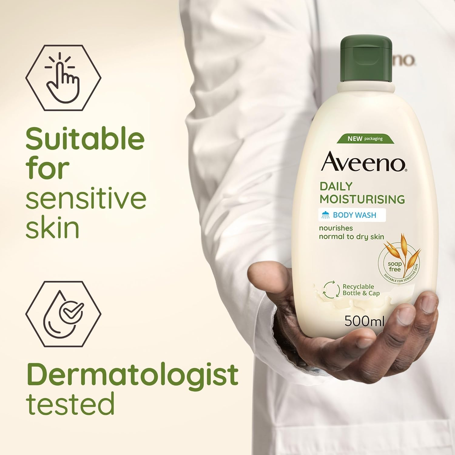 Aveeno Body Wash 500Ml image number 4