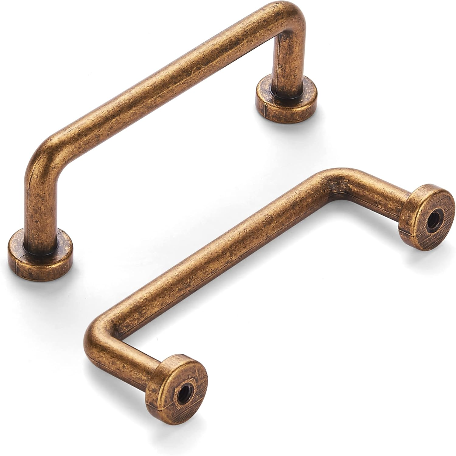 Khtumeware 8 Pack 3 Inch(76Mm) Hole Center Antique Brass Cabinet Pulls Vintage Cabinet Handle Kitchen Hardware Farmhouse Vintage Dressing Table Drawer Handle Classic Wardrob. image number 4