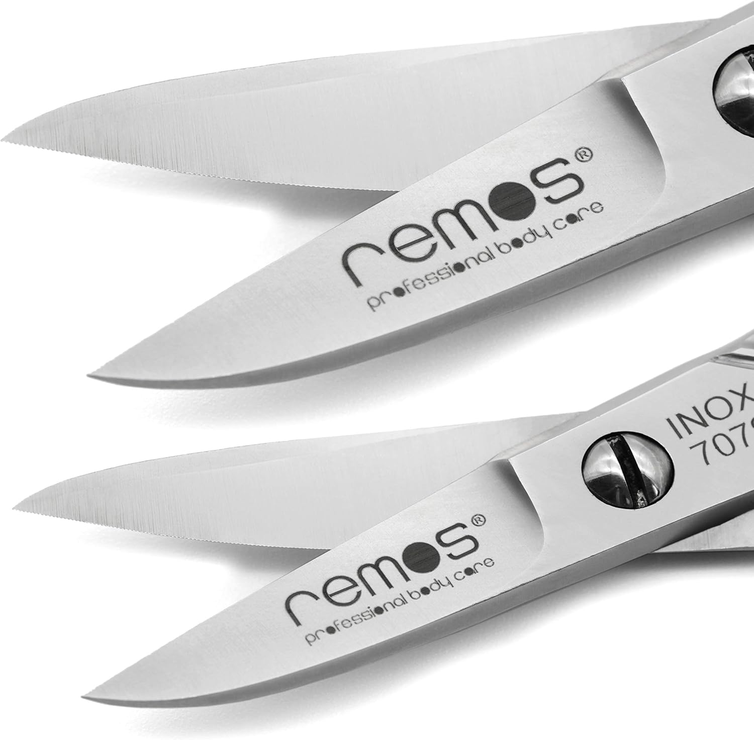 Remos Toenail Scissors Stainless Steel Serrated Blade Cuts Strong Fingernails and Toenails image number 2